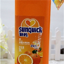 正品新的浓缩橙汁2L装橙汁厂价供应批发东莞地区配送