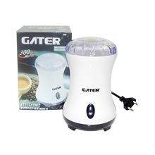 GATER家用电动磨豆机小型电动咖啡豆研磨机/咖啡粉碎机白色包邮