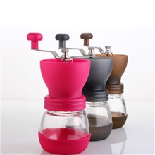包邮可水洗手摇磨豆机咖啡研磨机家用磨咖啡豆陶瓷机芯赠罐刷