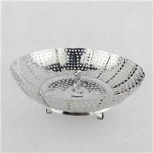 原厂直销新奇特产品地摊热卖品加厚不锈钢折叠果盘百变蒸笼盘