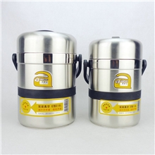 厂家直销爱家宝1.8L/2.6L不锈钢真空防溢密封提锅保温桶保温饭盒