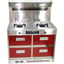 爱国心真正免安装四门集成环保灶环保灶集成灶批发招商