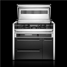 厂家直销希尔乐环保集成灶现代开放式厨房设计的无烟健康环保灶