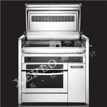 工厂直销XERLO希尔乐翻盖侧吸钢琴式蒸汽炉集成灶健康环保灶