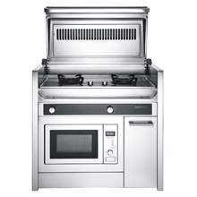 品牌XERLO希尔乐集成环保灶翻盖侧吸钢琴式微波炉嵌入式集成灶