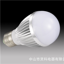 灵新经典型LED球泡灯E27打螺口5w大功率球泡灯护眼灯灯泡