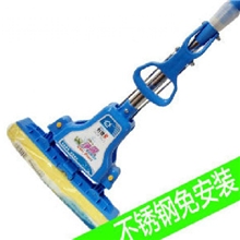 免安装不锈钢胶棉拖把对折挤水拖把海绵拖把除潮地拖批发