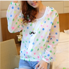 防晒衣长袖透明夏季女防晒衫服短开衫超薄外套糖果色防晒服船矛