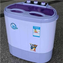 正品山东小鸭迷你洗衣机2.8公斤双筒洗脱一体不锈钢甩干桶