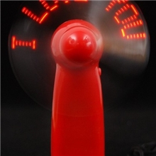 迷你LED发光闪字便携小风扇展会广告宣传礼物量大从优可定制