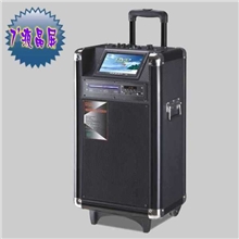 厂供必高TV-10电瓶拉杆音箱，7寸屏+DVD组合音响，晨运户外音响