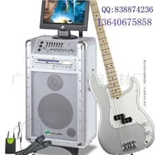 DVD移动电瓶拉秆音箱有源舞台音箱USBSD户外拉秆音箱