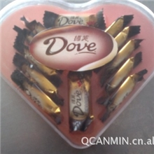 专业生产德芙糖果包装盒12粒心形喜糖包装盒创意镶嵌式内托包装