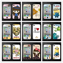 苹果4贴膜iphone4/4S保护膜4代手机贴膜图案+闪钻全店混批
