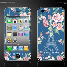 批发iphone4/4S卡通手机膜牛魔王彩印炫彩手机贴膜