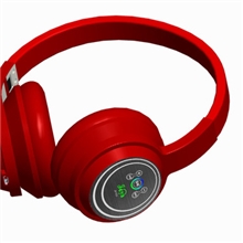 2013年，全新模具设计，高保真音质蓝牙耳机JB-1002(宝石红）