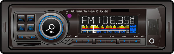 AOKATOO奥嘉途汽车影音单锭车载DVD车载CD车载MP3插卡机U盘机卡机