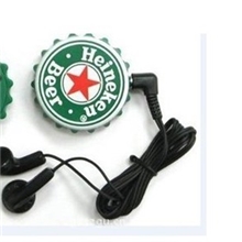 供应迷你收音机礼品收音机酒瓶盖收音机FM小型多功能收音机