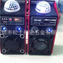 瑾煜国际供应新款水晶球顶灯单10寸USB双声道舞台有源大功率音箱