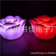 （小号玫瑰)七彩玫瑰花灯浪漫七彩玫瑰灯/七彩小夜灯