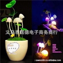厂家直销阿凡达蘑菇灯光控七彩蘑菇灯创意礼品小夜灯电源插