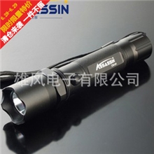 低价促销爆款1W刺客标防水3档强光手电筒带指南针户外照明超亮