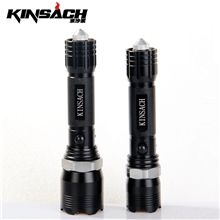 京沙聚手电筒防水可调焦小头带救生锤逃生锤女子防狼910