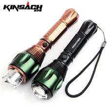 京沙聚Q5LED远射强光手电筒USB充电防摔防水旋转调焦925