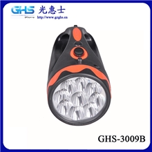 批发光惠士LED塑料充电应急手提灯探照灯9颗灯定制LOGO优惠