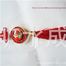 厂家直销园彩圈转动毛主席车挂毛主席转动平安符车挂大批发