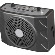 厂家直销小蜜蜂扩音机FM收音USB插卡式锂电腰挂扩音机洪韵HY-563