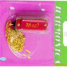 4孔8音玩具口琴（吸塑包装，铝座板铝外壳）