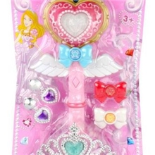 音乐魔法棒饰品组合带皇冠女孩玩具儿童塑料玩具过家家玩具