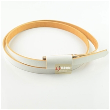 新品头层牛皮简约时尚装饰细腰带女士真皮韩版百搭打结皮带T026