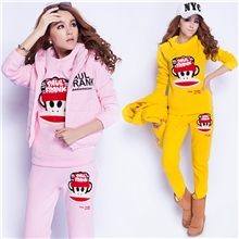 美佳丰三件套运动加厚秋冬卫衣加绒休闲女外套B-138