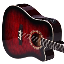 美音（M&T)乐器41寸民谣虎纹个性电木吉他电箱吉他厂家批发