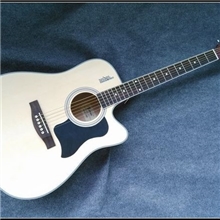 rosen41寸漂白云杉面民谣吉他木吉他推广特价