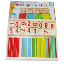 木制儿童数字早教学习盒木制游戏棒欢迎加工订做外贸产品