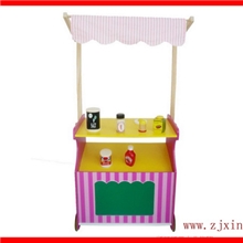 【木制玩具龙头企业】-移动小卖部厨房过家家角色扮演玩具批发
