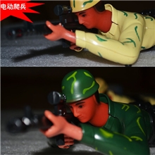 现货6805电动爬兵【会发光会打枪会爬动】爬行兵人支持支付宝