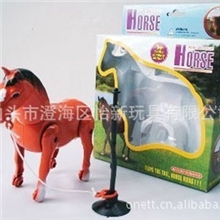 供应电动玩具动物电动斑马电动红马玩具电动马电动玩具马