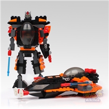 变形金刚飞机二合一乐高式拼装塑料玩具儿童益智积木玩具30100-4