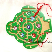 木丸子制益智智力早教苹果磁性迷宫、运笔迷宫玩具磁性迷宫批发