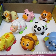 汇乐小淘气动物乐园惯性动物车8款动物一盒