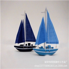 厂家供应家居装饰摆件10cm木制船模创意家居工艺礼品帆船模型