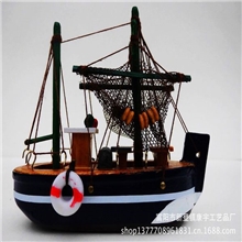 批发10cm帆船工艺品一帆风顺家居工艺品摆件木质摆件家居饰品