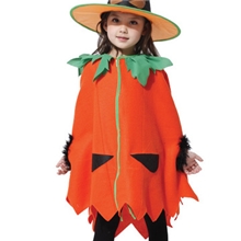 万圣节儿童cosplay可爱披风南瓜装AB款南瓜衣南瓜服装