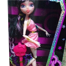 10寸12关节|怪兽高中|芭比娃娃玩具|僵尸鬼新娘棕|绿|红|白混装