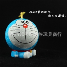 郎族动漫手办批发机器猫哆啦a梦竹蜻蜓叮当100周年3D立体拼图玩具