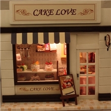diy小屋欧洲店铺系列蛋糕情缘创意礼品批发模型情侣礼物